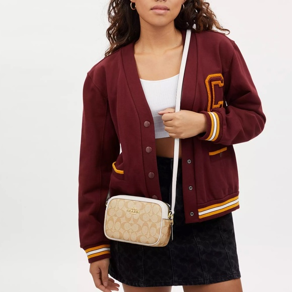 Coach Mini Jamie Camera Bag In Signature Canvas - Picture 4 of 8